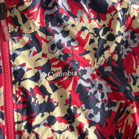 Columbia Girls Reversible Hooded Jacket – Size Large – Coral / Patterned - Picture 4 of 4